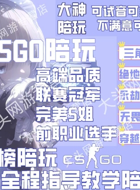 CSGO陪玩陪练cs2永劫无间CF绝地求生PUBG无畏契约瓦陪玩练上分