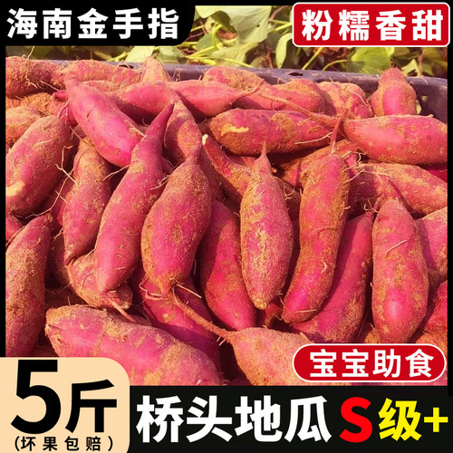 海南澄迈桥头富硒地瓜当季新鲜