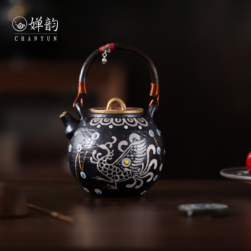 蕉白轩茶具炼陶北斗七星提梁壶