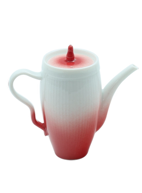 黄丽君茶具渐变玫瑰红茶壶高仕壶