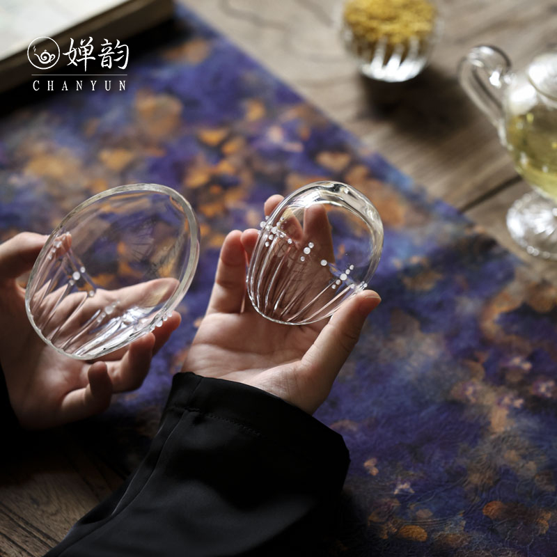 十卿透明玻璃珠玉茶则茶铲