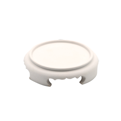 半斋菱花白泥三足如意炉垫