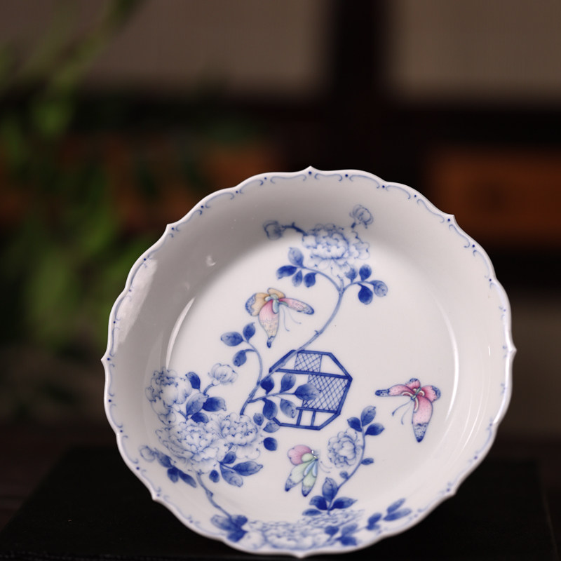婵韵 青樵轩茶具飞花蝶舞蝴蝶花边壶承茶承茶托复古家用茶具配件,餐饮具,茶道/零配,淘宝优惠券,粉丝福利购,淘宝优惠卷