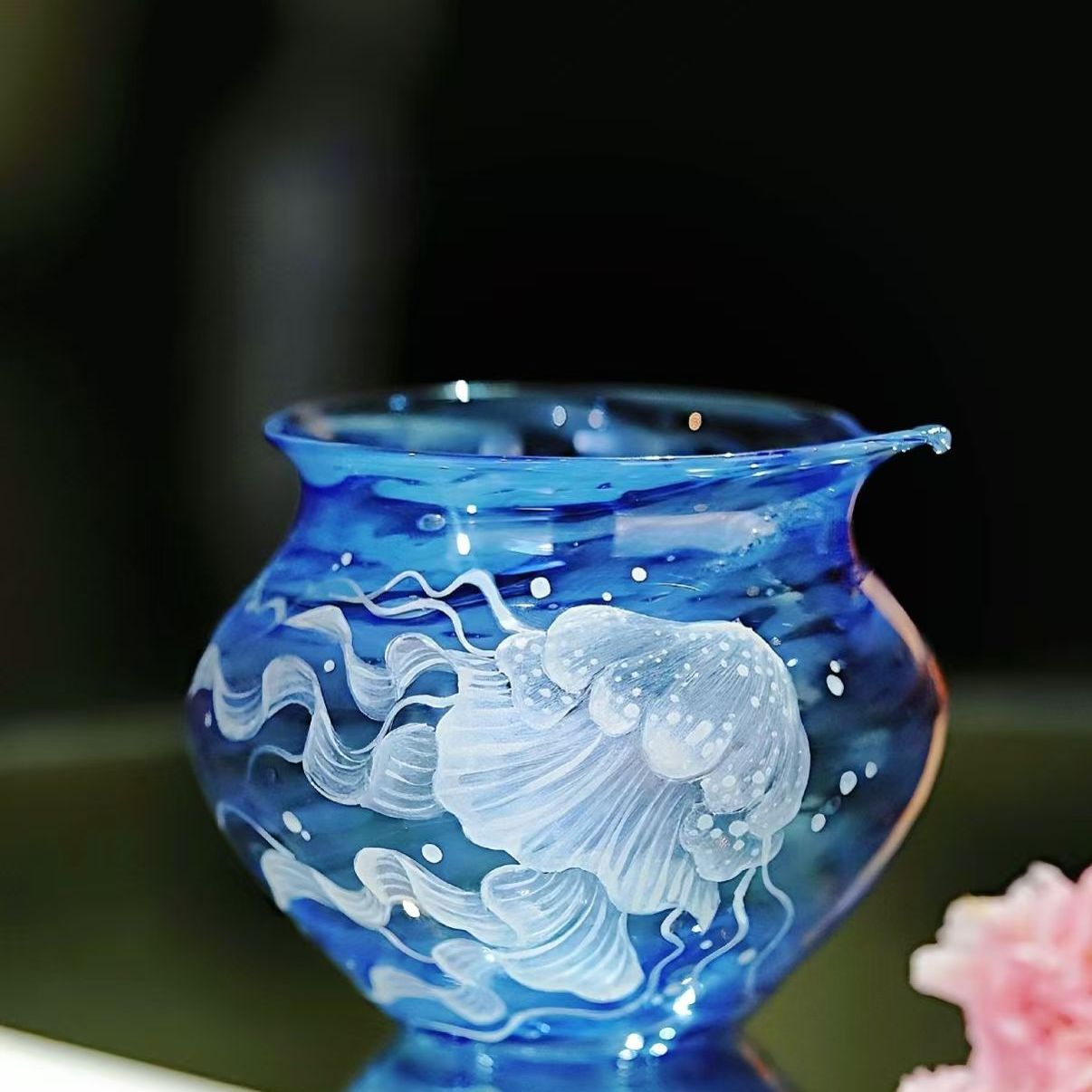 物肆玻璃公道杯幻海银水母公杯