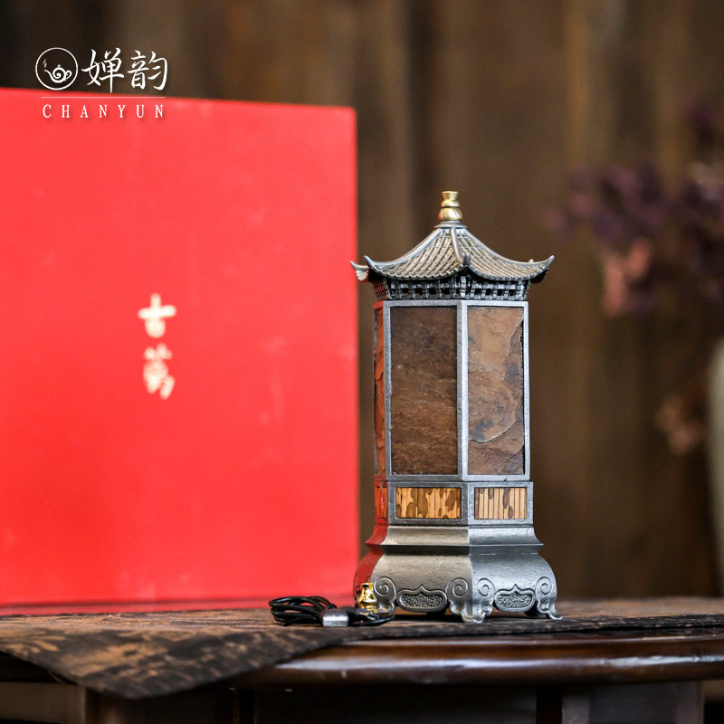 婵韵古篱岩石灯华夏之光宝塔香炉