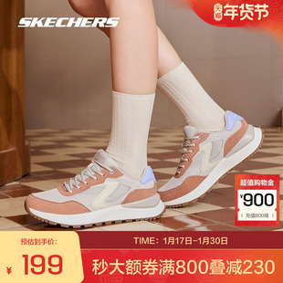 斯凯奇官方outlets跑步鞋女秋冬时尚软底轻质减震透气运动鞋