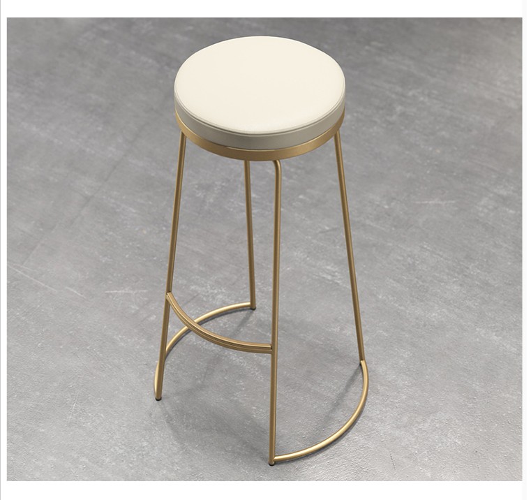 简约现代酒吧椅欧式高脚凳北欧吧台椅时尚巴凳吧台凳休闲高脚铁艺