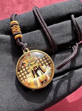 新款五爷双面款圆形唐卡吊坠项链景区同款礼品纪念品正反面一样