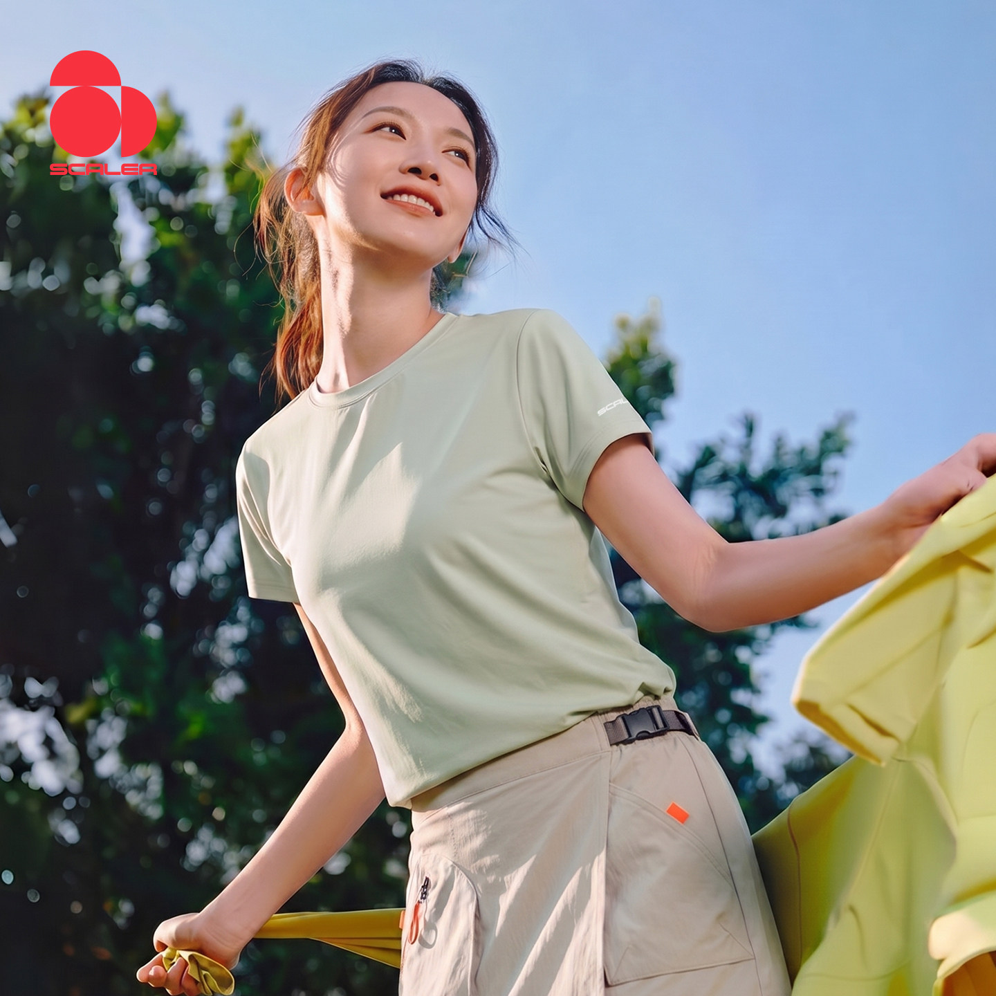 思凯乐户外速干衣男女26春夏新款防晒UPF50+抑菌凉感徒步T恤短袖