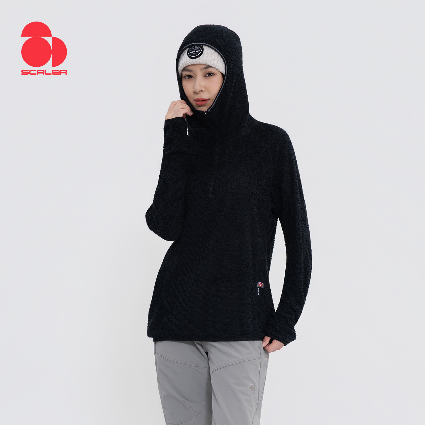 思凯乐户外抓绒衣男女保暖打底衫