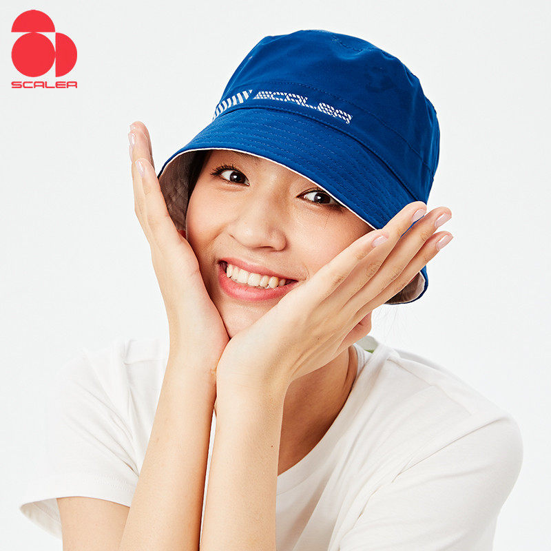 思凯乐奥莱户外男女款两面戴小檐盆帽遮阳透气钓鱼徒步防晒渔夫帽