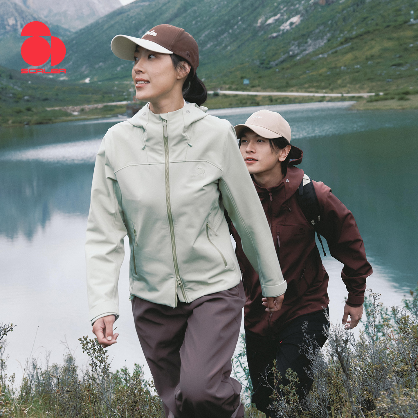 [破域MAX]思凯乐户外软壳衣女男秋冬新款冲锋衣内胆登山外套夹克