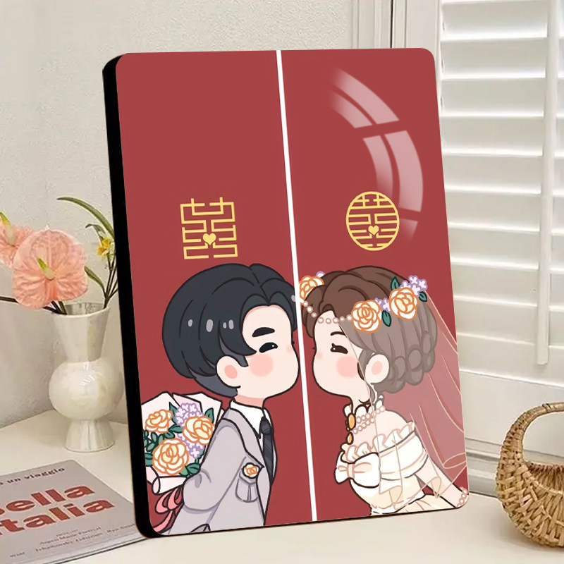 结婚登记结婚照照相相框领证周年纪念婚姻情侣结婚证证件摆台礼物