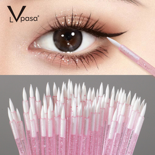 一次性极细眼线刷纳米化妆棉签眼妆细节眼影卸妆棉棒便携式修改刷