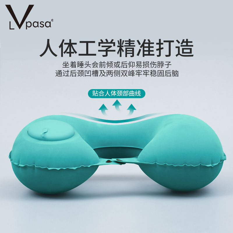 旅行便携充气u型枕护颈长途飞机高铁睡觉神器不歪脖头枕脖子靠枕