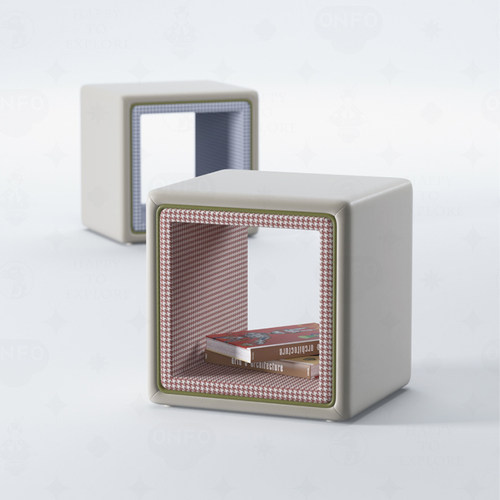 ONFO儿童房家具实木软包床头柜