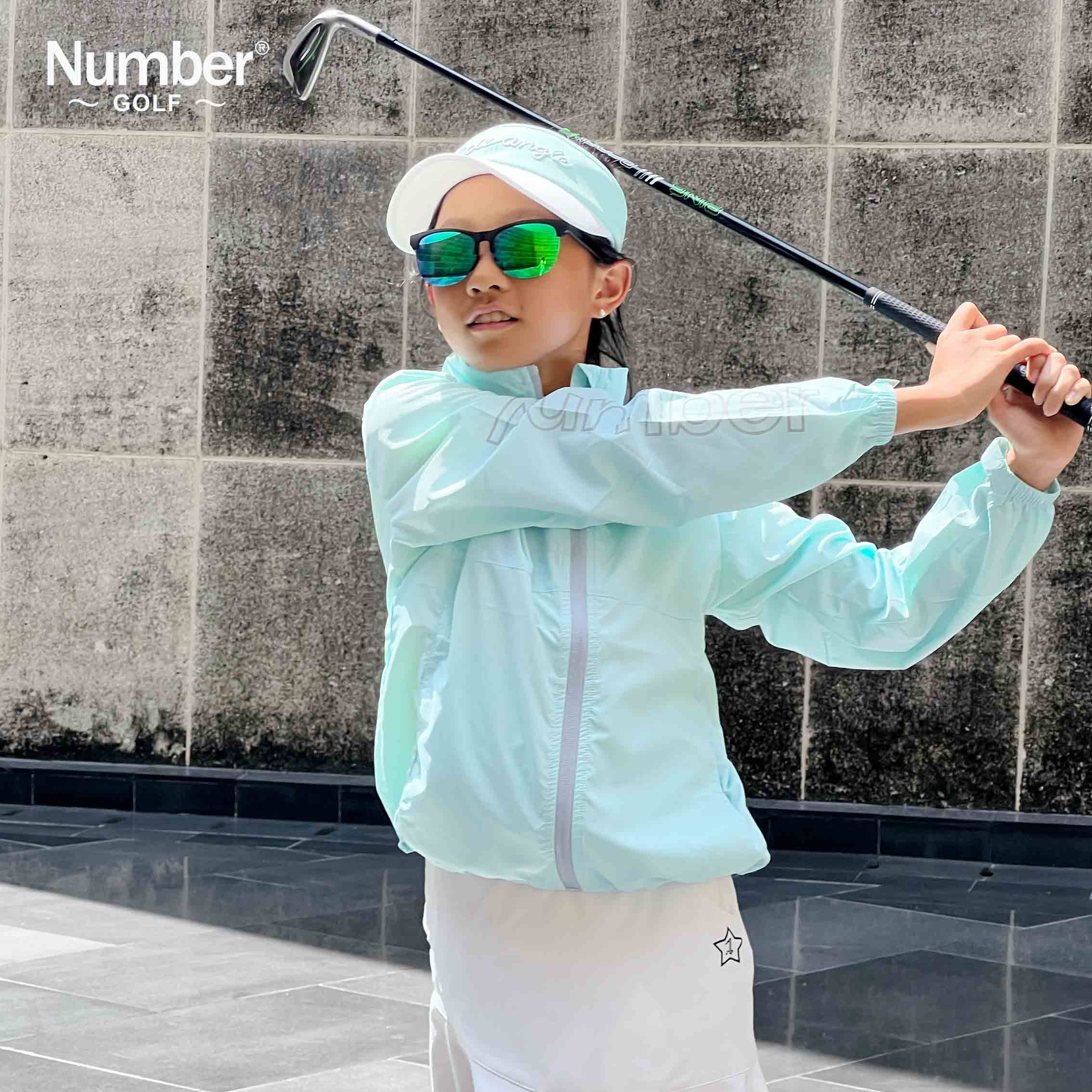 Number高尔夫风衣女士儿童新款秋季防风防晒运动外套高尔夫球服装