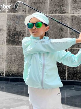 Number高尔夫风衣女士儿童新款秋季防风防晒运动外套高尔夫球服装