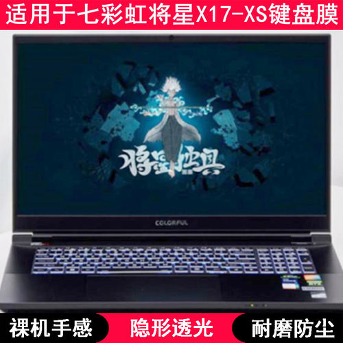 适用七彩虹将星X17-XS键盘膜17.3英寸笔记本电脑硅胶透明防水套罩