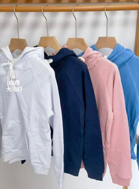 女士连帽卫衣 吉杼歆RL女装春秋长袖小圈大马仔纯色百搭运动套衫