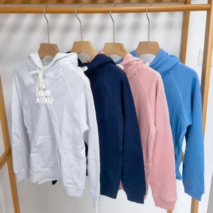 女士连帽卫衣 吉杼歆RL女装春秋长袖小圈大马仔纯色百搭运动套衫