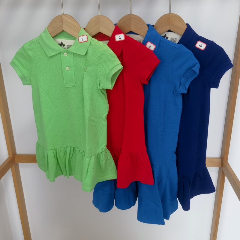 R女童夏季短袖小马仔pol-o连衣裙