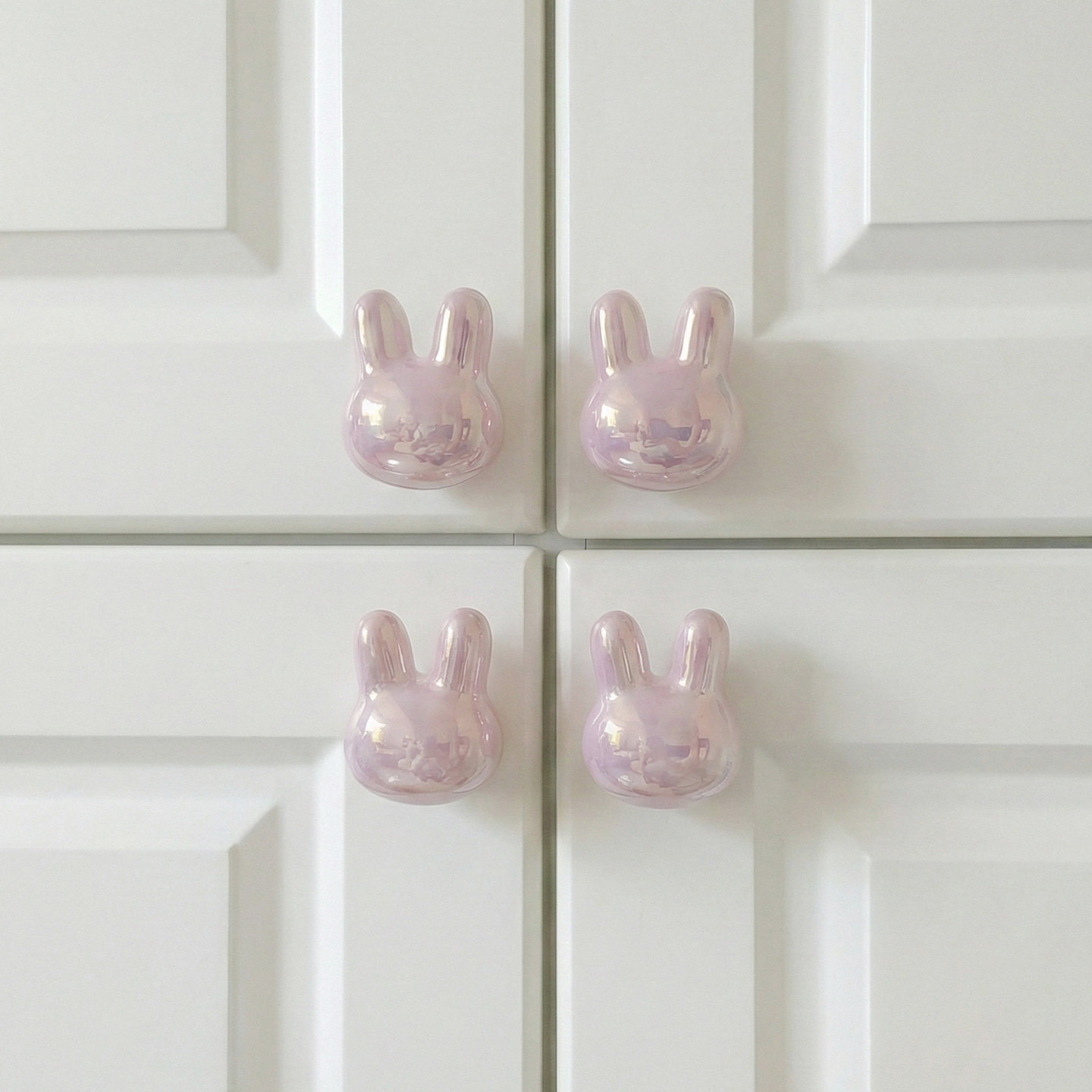 星翡2025新款简约萌兔柜子柜门抽屉衣柜拉手高档法式轻奢橱柜把手