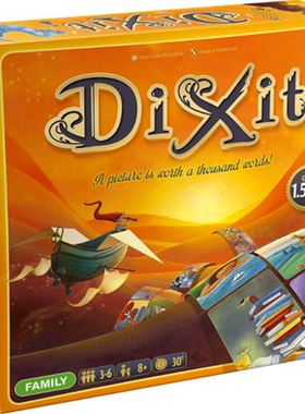 妙语说书人Dixit通过只言片语猜画牌桌游英文版卡牌基础版扩展版
