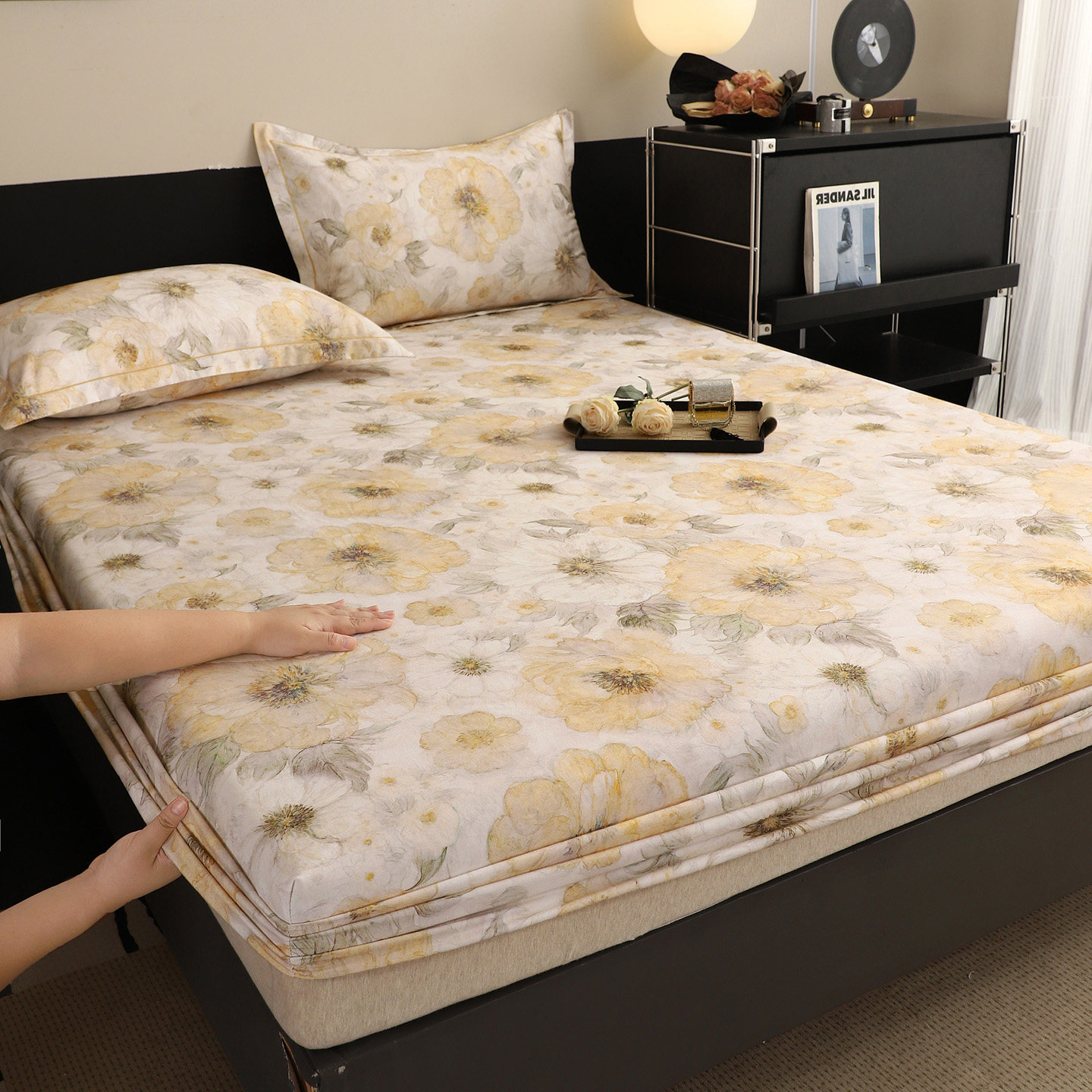 订制定做全棉磨毛床笠榻榻米床罩乳胶垫棕垫保护套高低床包床垫套