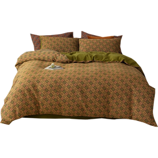 定做英国double澳洲全棉双层纱四件套床笠king美国queen size纯棉