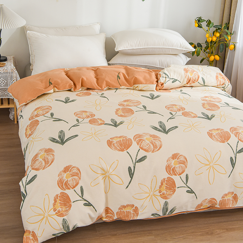 定做订制磨毛被套纯棉全棉被罩