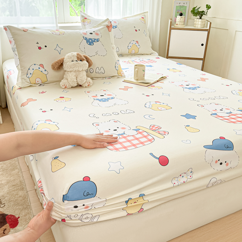 定做儿童卡通纯棉全棉床笠床垫套