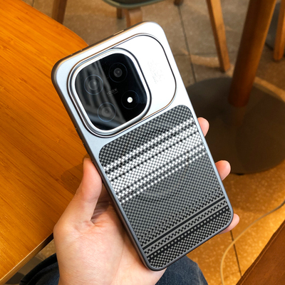 适用于iqoo15手机壳磁吸凯夫拉纹