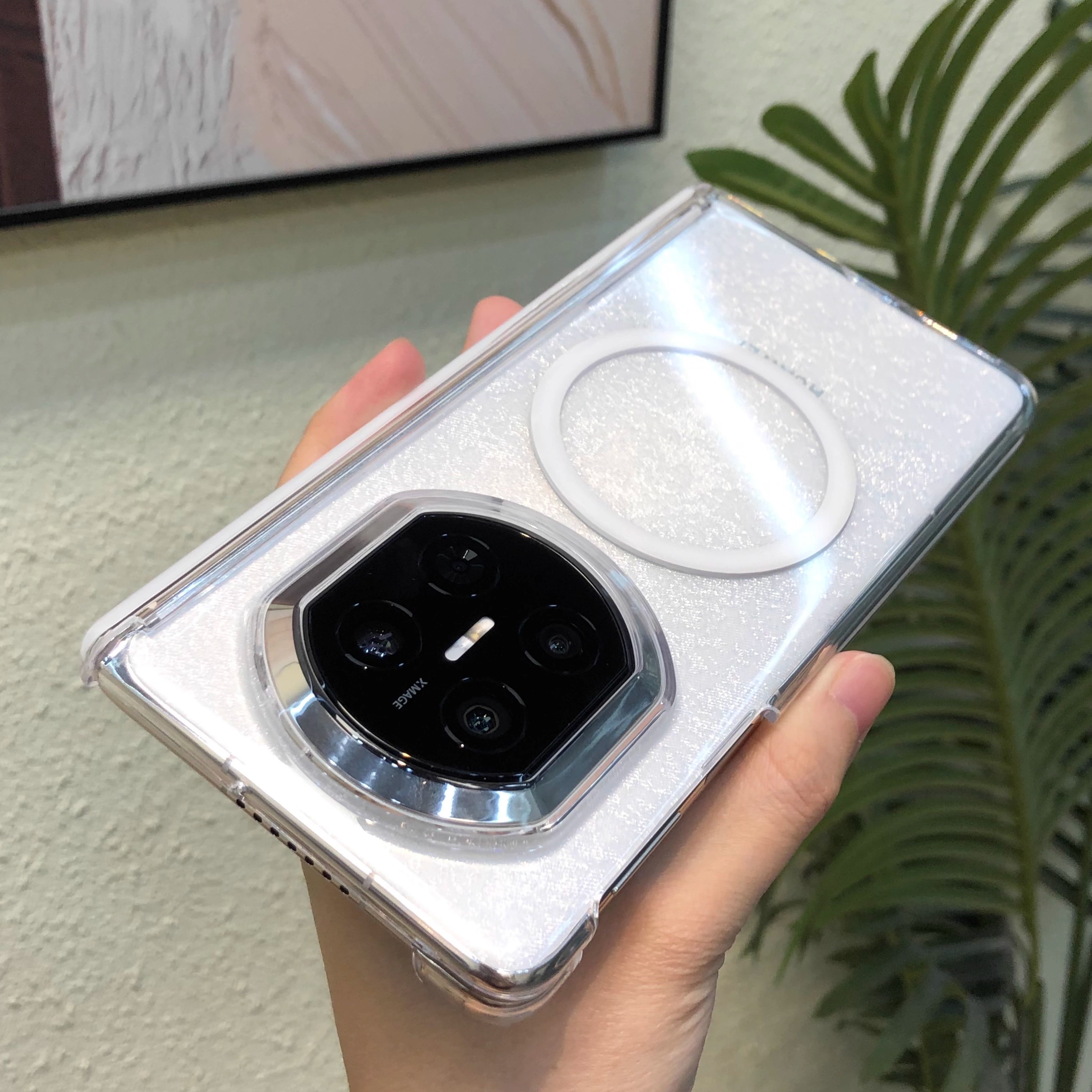 适用于华为matex6双中轴磁吸保护