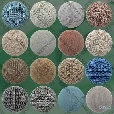 3dmax C4D KeyShot Maya VRay布料面料织物无缝3D材质贴图素材库