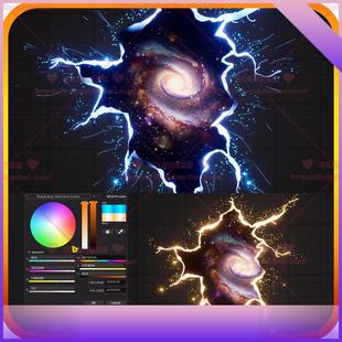 UE5 虚幻5.2 时空宇宙穿越裂缝特效素材 源文件