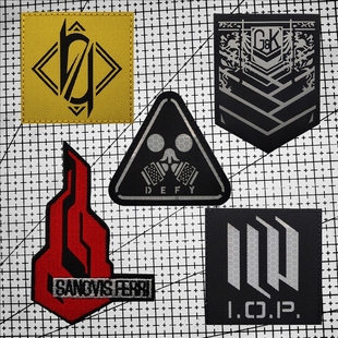 少女前线反光魔术贴章士气章404小队格里芬徽章DIY背包贴动漫臂章