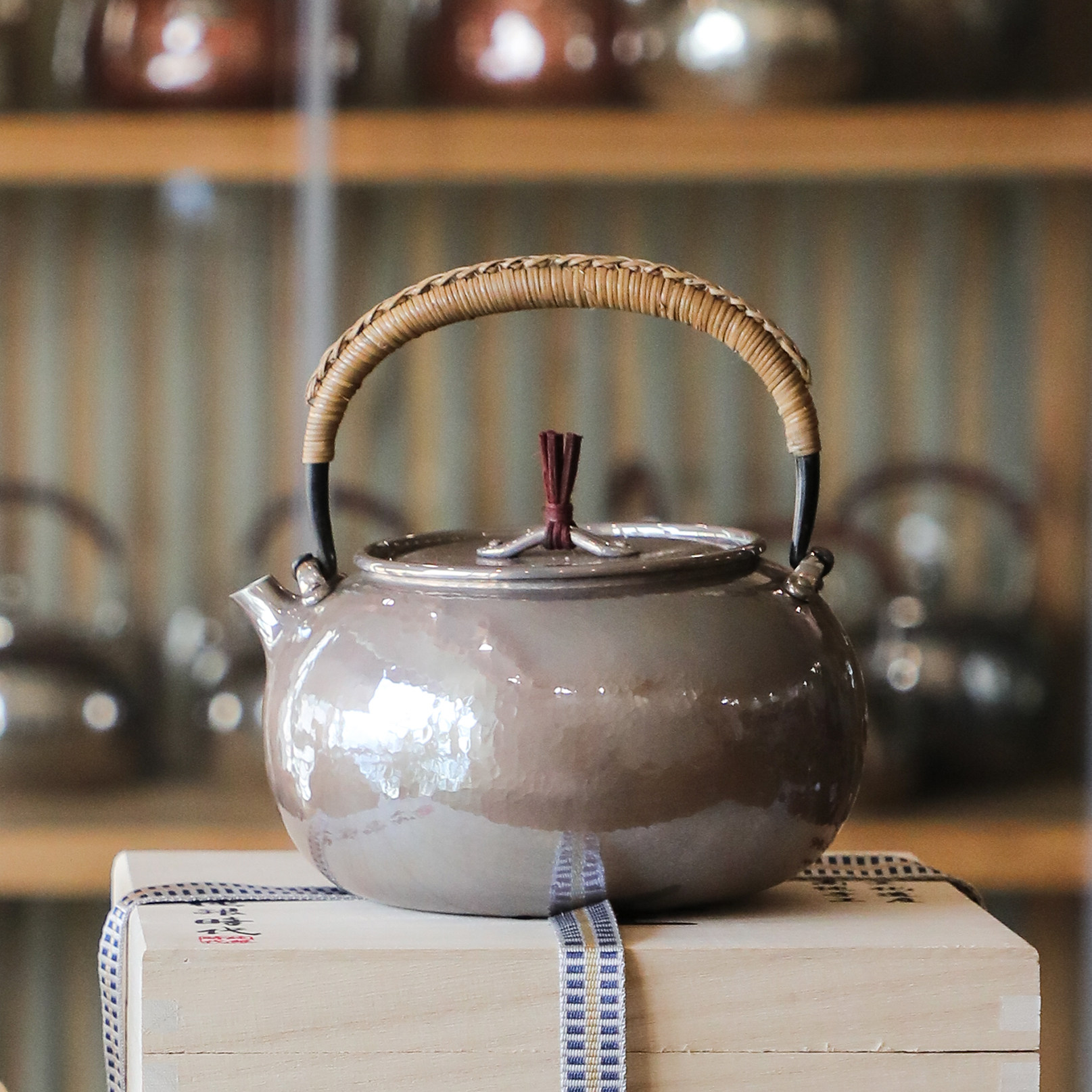 纯银时代 日式真锅静良烧水壶足银999纯手工一张打精致银壶食品级