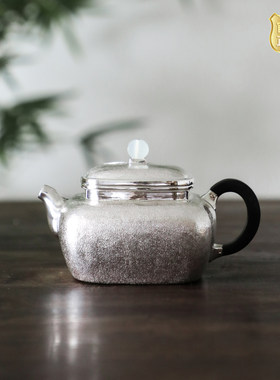 纯银时代足银纯手工泡茶壶