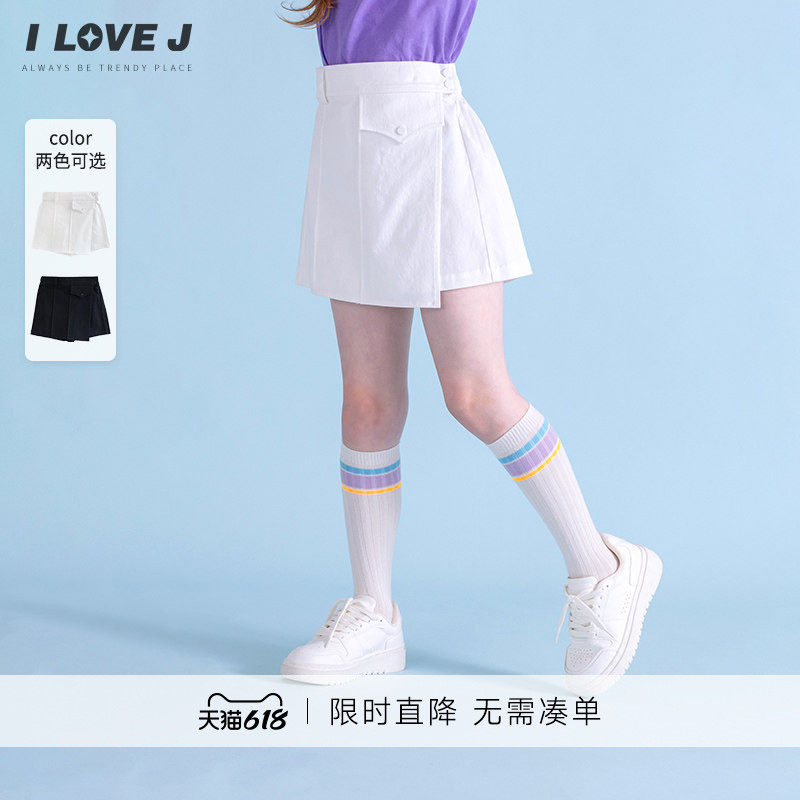 ILOVEJ韩国童装夏季女童半身裙裤韩版时尚短裙短裤/JXUPT02