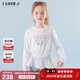 ILOVEJ韩国童装 2026春新款 韩系少女爱心兔子白T恤女童上衣JYSTO31