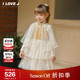 新年系列 ILOVEJ韩国童装 25冬新款 女童公主裙金色礼服 JXWOP13
