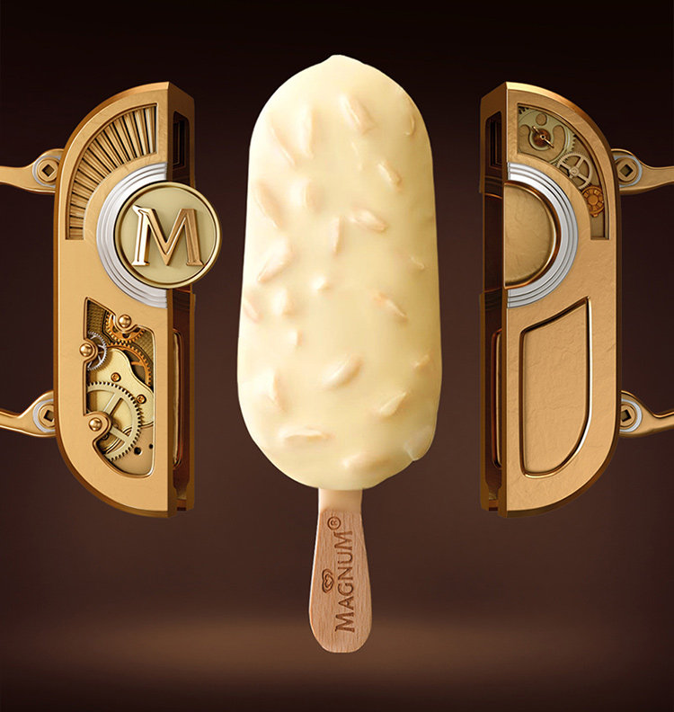 和路雪梦龙雪糕 白巧克力坚果口味雪糕65克 脆皮全乳脂冰淇淋甜品