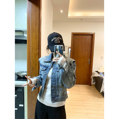 2025年新款蓝色牛仔外套