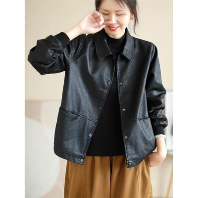 2026新款今年流行皮衣女