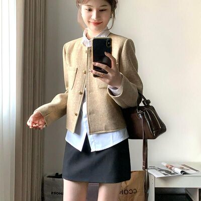 小香风短外套女2025年春