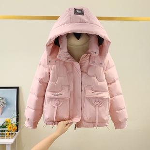 宽松棉袄外套上衣潮 大码 可拆卸帽短款 保暖棉衣棉服女今年秋冬新款