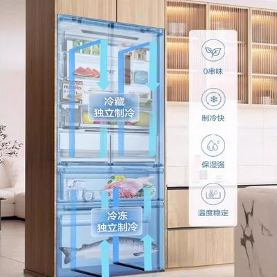 Mi.dea/美.的MR-550WUFIPZE双系统零嵌自动制冰冰箱法式双开无霜