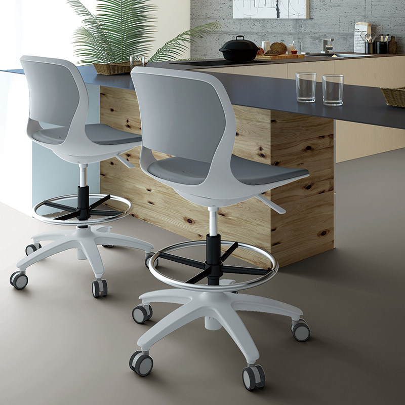 家用高脚椅可升降人体工学椅子舒适久坐电脑椅办公椅吧台椅