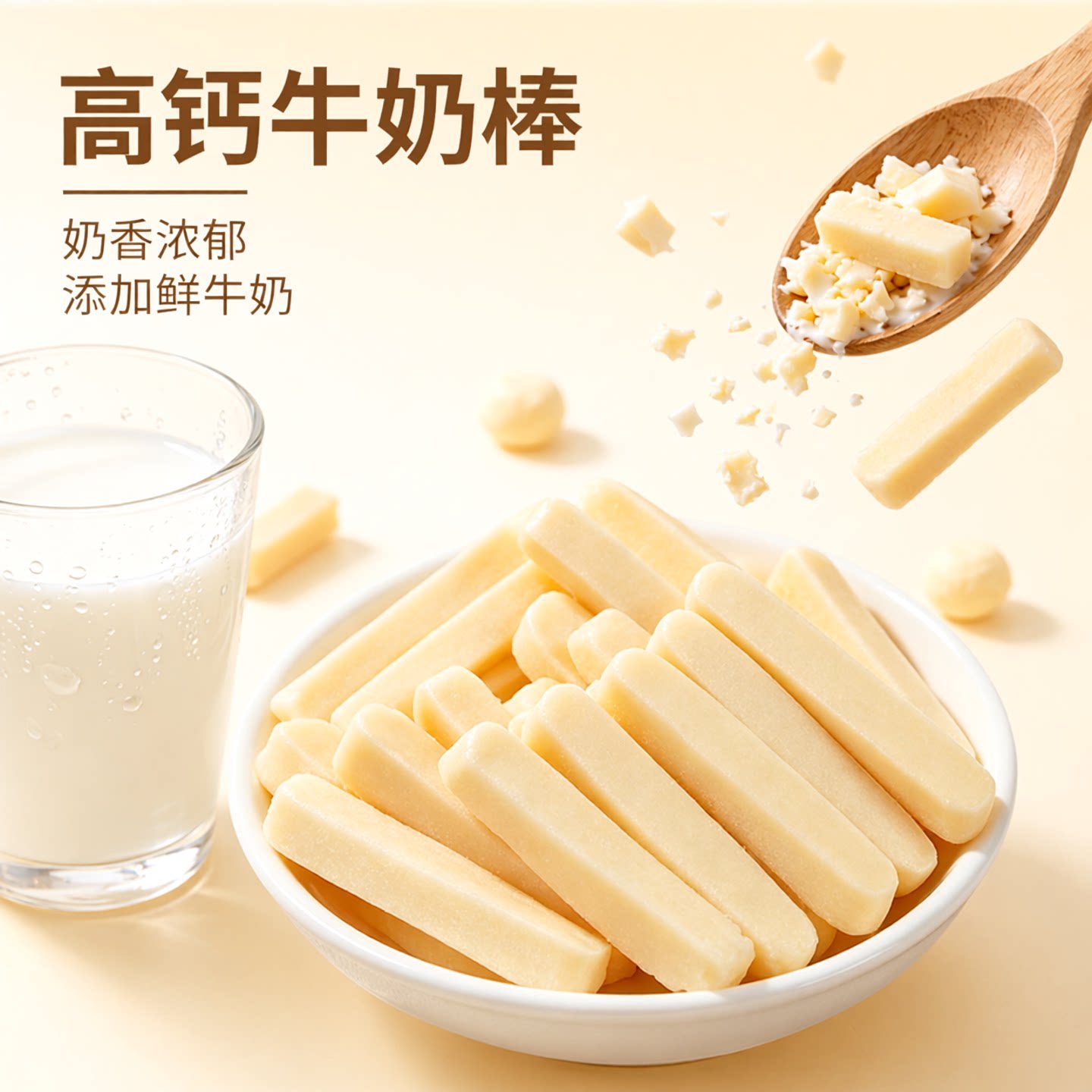 高钙手工牛奶棒内蒙古特产奶酪乳制品原味牛奶条独立包装休闲零食